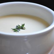 44-Clove Garlic Soup with Parmesan Cheese