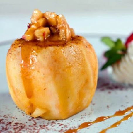 BAKED APPLES w/CREME FRAICHE