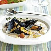 Corn, Clam and Mussel Chowder