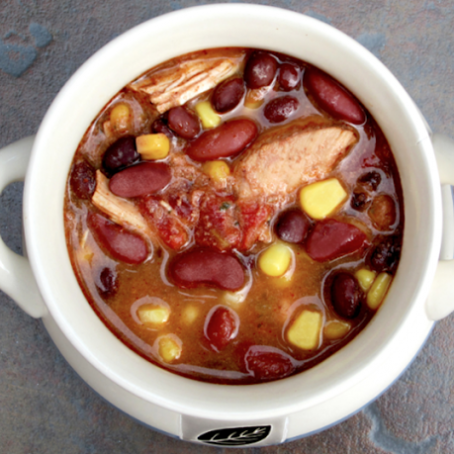 Slow Cooker Fiesta Chicken Soup