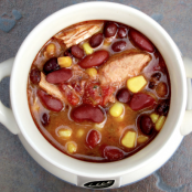 Slow Cooker Fiesta Chicken Soup