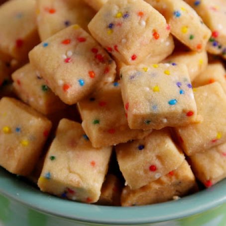 Funfetti Shortbread Bites