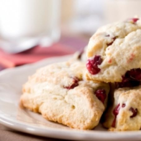 Raspberry Drop Scones