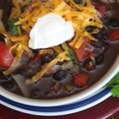 Southwestern Black Bean and Ham Soup