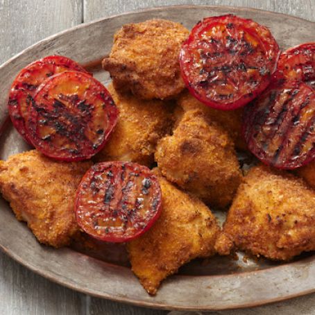 Crispy Grilled Chicken Thighs