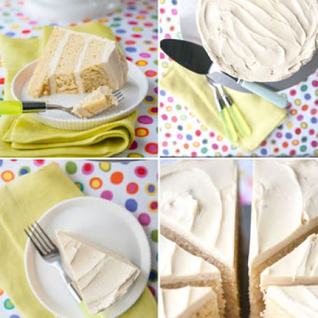 Vanilla Malted Milk Cake and Frosting