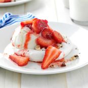 Strawberry-Hazelnut Meringue Shortcakes Recipe