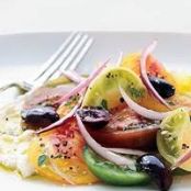 Greek Salad with Feta Mousse