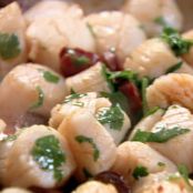 Scallops with chorizo