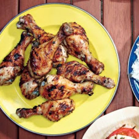 Grillled Lemon Oregano Chicken Drums