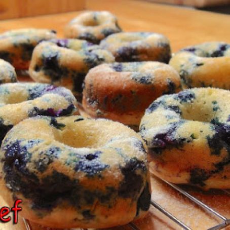 Blueberry Donuts-Oven Baked