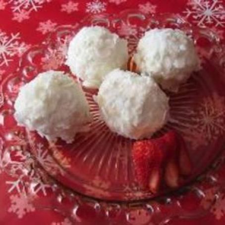 Strawberry Summer Snowballs