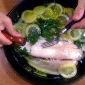 Oil Poached Flounder