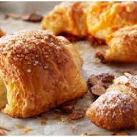 Almond, Cheese, and Pain Au Chocolat Croissants