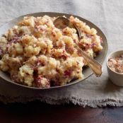 Smashed Potatoes with Bacon Salt