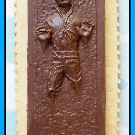 Chocolate Han Solo in Carbonite Sugar Cookie