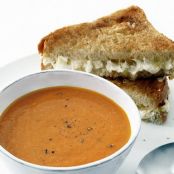 Triple Grilled Cheese With Tomato Soup