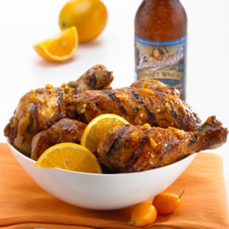 Leinie's Sunset-Glazed Grilled Chicken