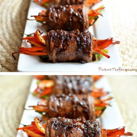 Balsamic Glazed Steak Rolls