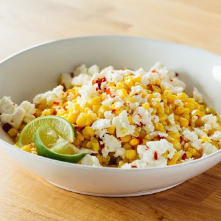 Corn with Feta and Lime