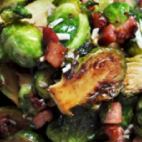 Brussel Sprouts with Pancetta and Balsmaic Vinegar