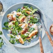 Basil Ricotta Cheese Dumplings with Creamy Peas & Bacon