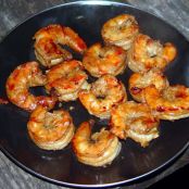 LANGOSTINOS RELLENOS DE PATE DE SALMON Y AROMA TERIYAKI