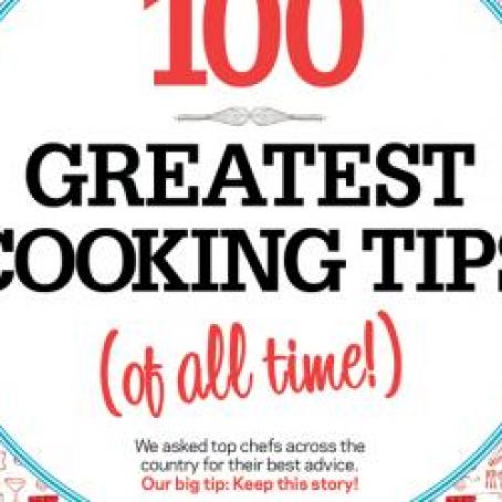 100 Greatest Cooking Tips (of all time!)
