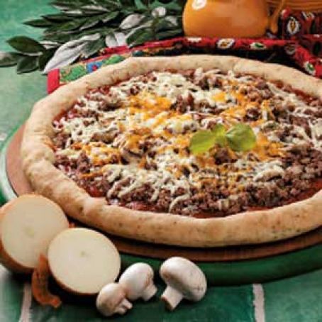 String Cheese Stuffed-Crust Pizza Recipe