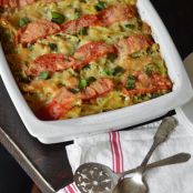 Tomato, Broccoli & Mozzarella Pasta Casserole