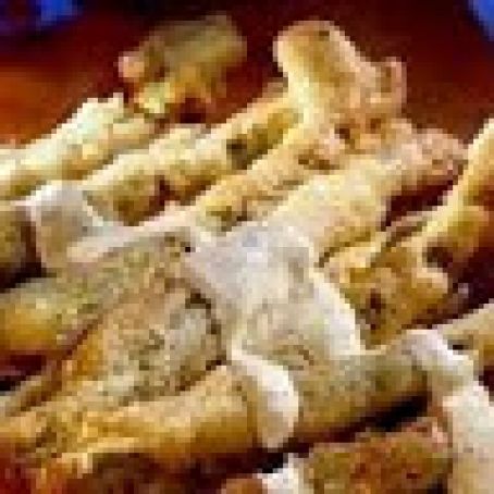 Beer-battered Asparagus with Garlic Aioli