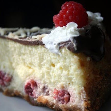 White Chocolate Raspberry Cheesecake