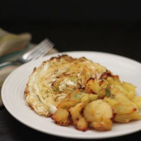 Crispy Roasted Cabbage and Smashed Potatoes Recipe: Irish Food for Vegetarians