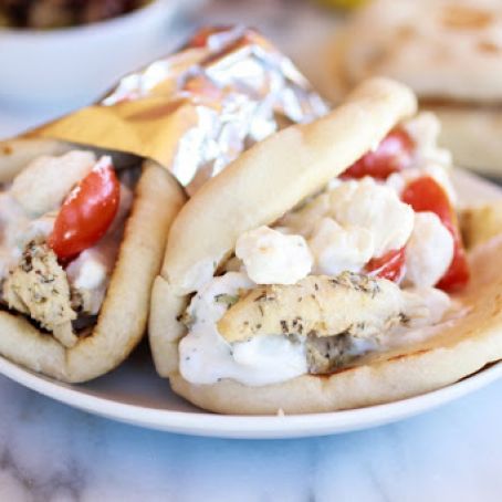 Saucy Chicken Gyros
