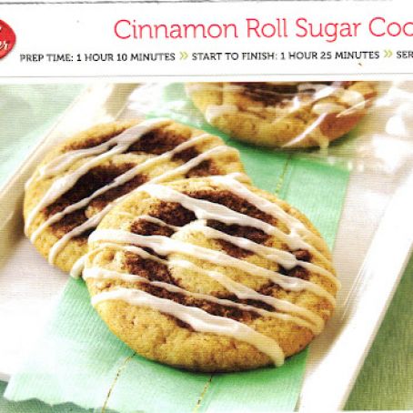 Cinnamon Roll sugar cookies