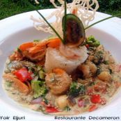 MARISCOS EN SALSA DE COCO Y CURRY