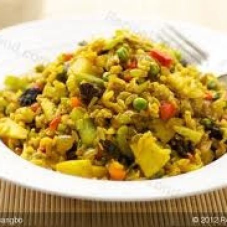 Curried Rice Paneer Salad