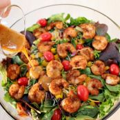 Southwest Shrimp Salad with Spicy Honey-Lime Dressing