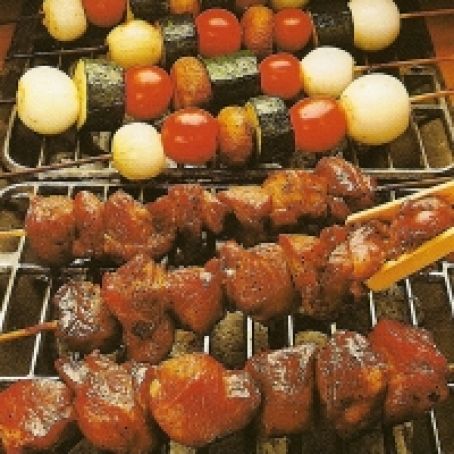 Apple-Pork Kebabs