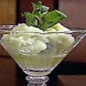 Lime Ice with Cucumber and Mint