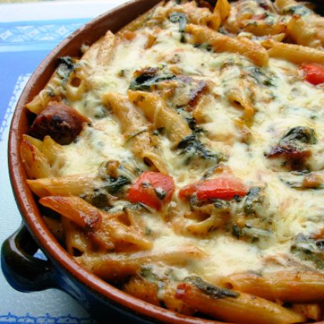 Make Ahead Italian Sausage & Pasta Bake