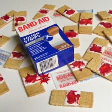 Bloody Band-Aid Cookies (Halloween)