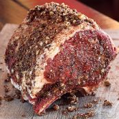 Mario Batali's Porcini-Rubbed Three-Bone Rib Roast