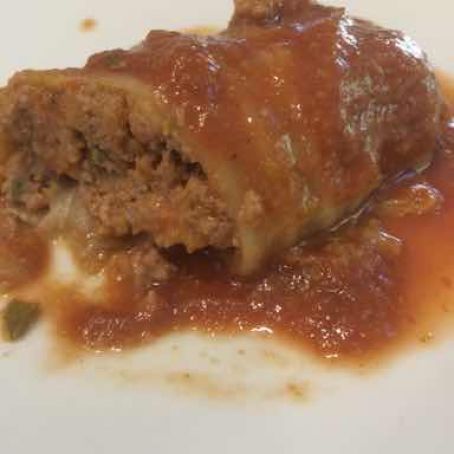 Stuffed Chard (cabbage works also)