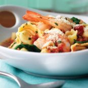 Shrimp, Tortellini & Spinach