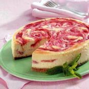 Rhubarb Swirl Cheesecake Recipe