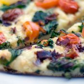 Rustic Pizza with Baby Arugula, Pancetta and Tomatoes
