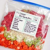 Freezer Crockpot Beef Stew