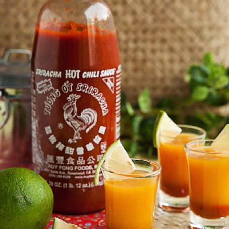 Sriracha Mango Cocktail Shots