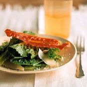 Romaine Salad with Prosciutto Crisps